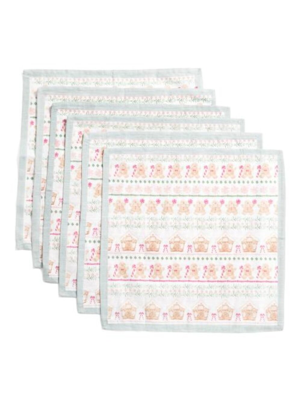 THE FARMHOUSE BY RACHEL ASHWELL 6pk Gingerbread Trees Napkins, NEW in Package